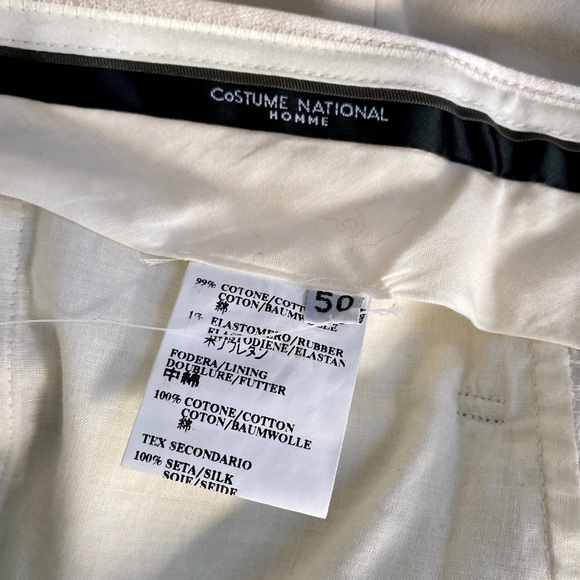 Costume National Cream Suede Tuxedo tux - Picture 14 of 14